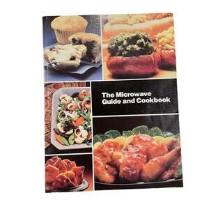 General Electric Microwave Guide and Cookbook Vintage 1987